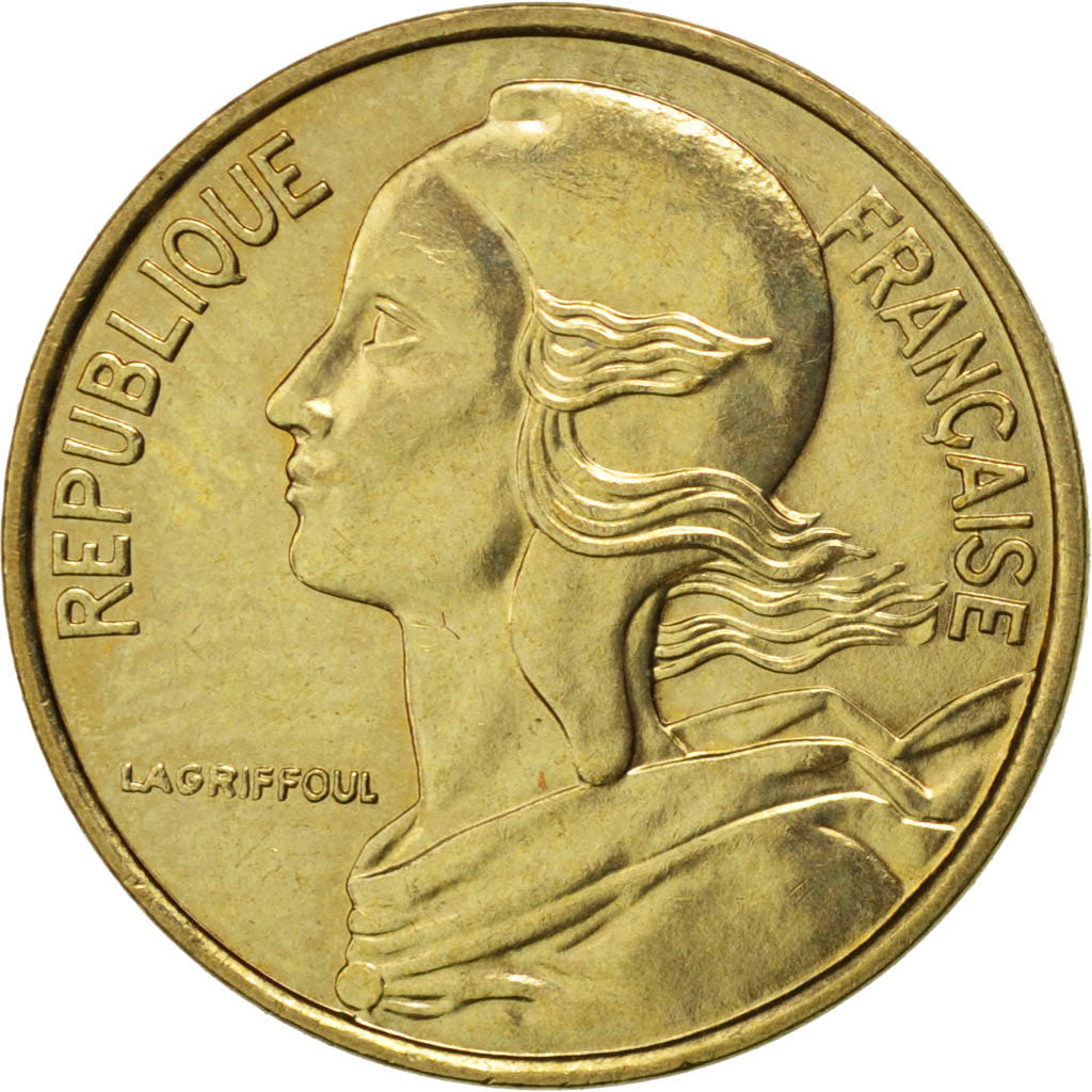 FRANCE, Marianne, 5 Centimes, 1996, Paris, KM #933, AU(55-58), Aluminum-Bronze,.