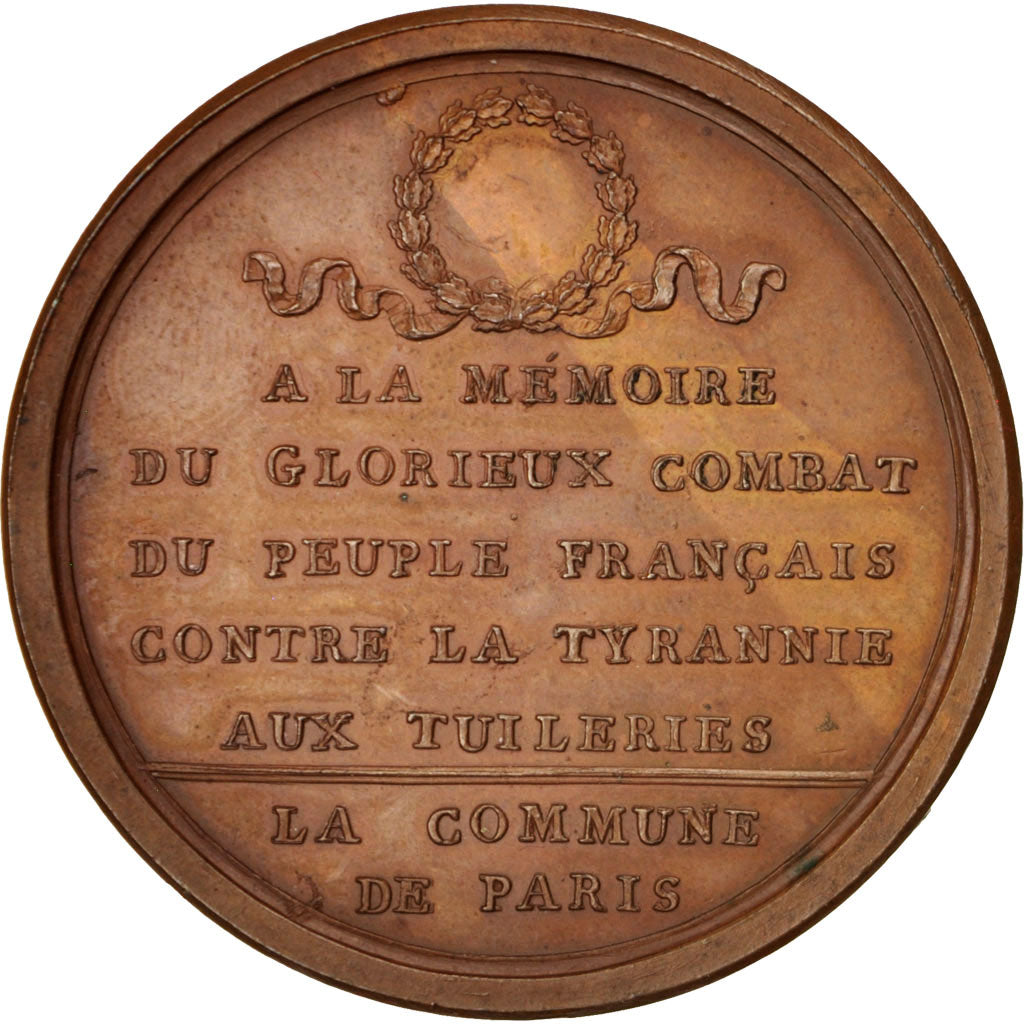 FRANCE, History, National Convention, Medal, 1793, MS(60-62), Bronze, 41, 29.80