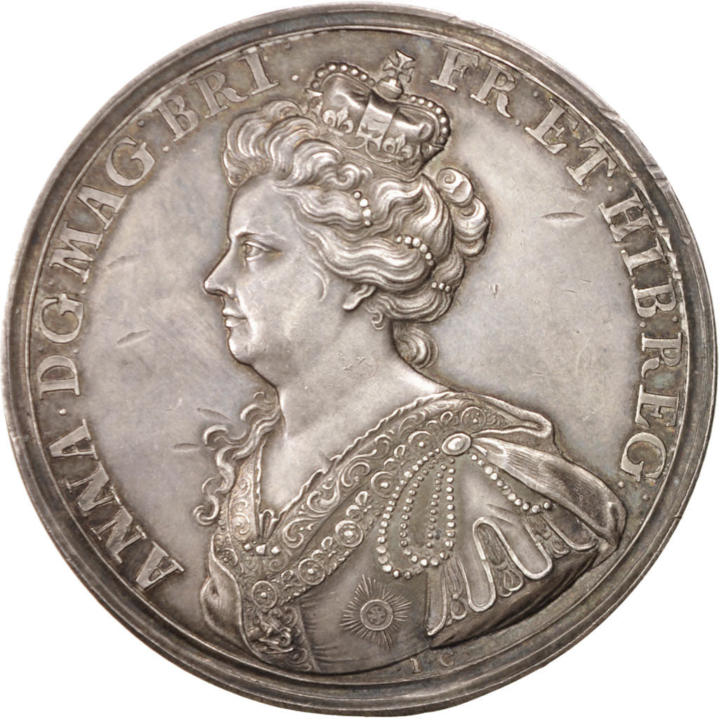 Gran Bretaña, Medal, History, 1708, EBC+, Plata