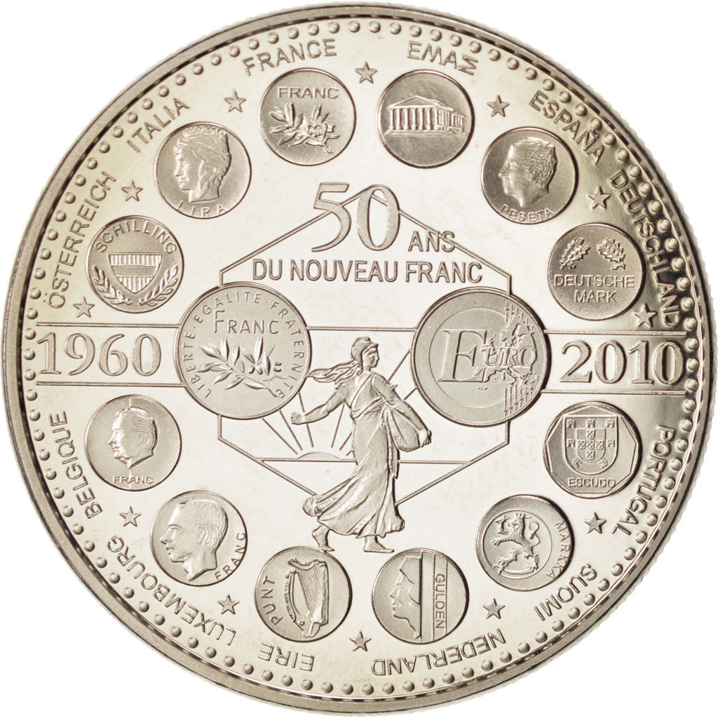 France, Medal, The Fifth Republic, History, MS(65-70), Nickel