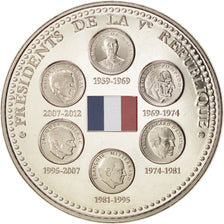 FRANCE, History, The Fifth Republic, Medal, MS(65-70), Nickel, 41, 30.00