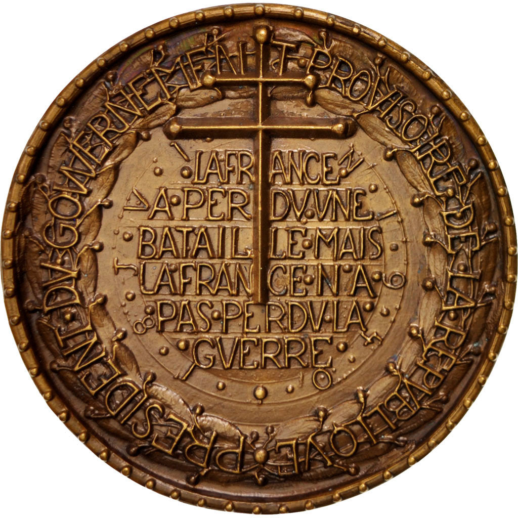 FRANCE, History, Provisional Government of the French Republic, Medal,...