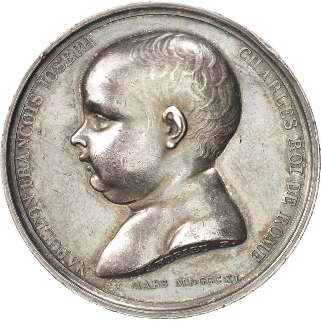 Francia, Medal, First French Empire, Politics, Society, War, Andrieu, EBC, Plata