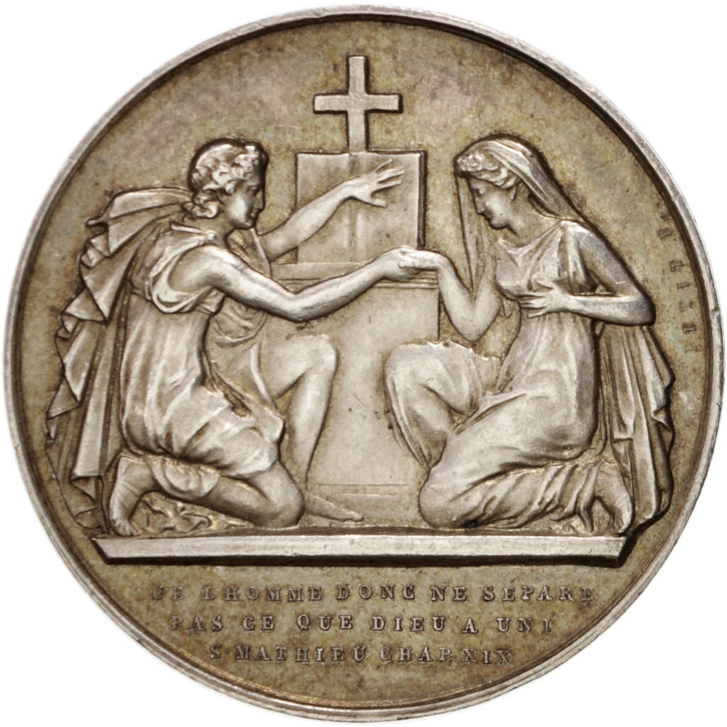Frankreich, Medal, Second French Empire, Religions & beliefs, Petit, VZ, Silber