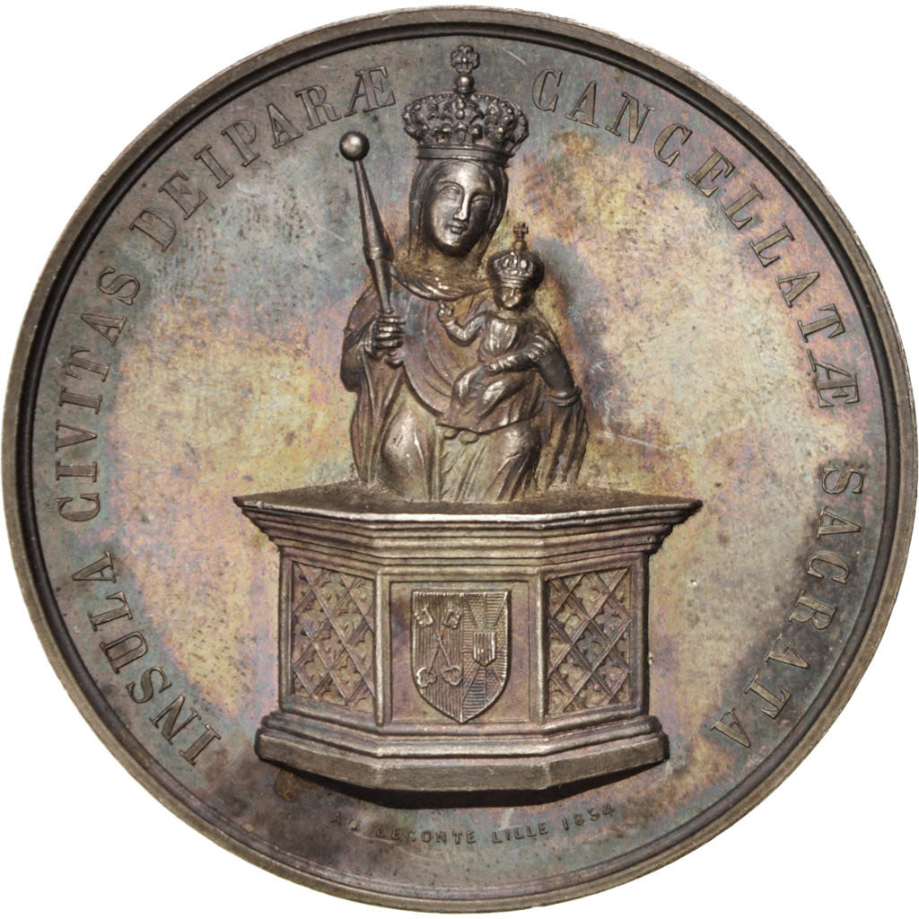 France, Medal, Second French Empire, Religions & beliefs, MS(60-62), Silver