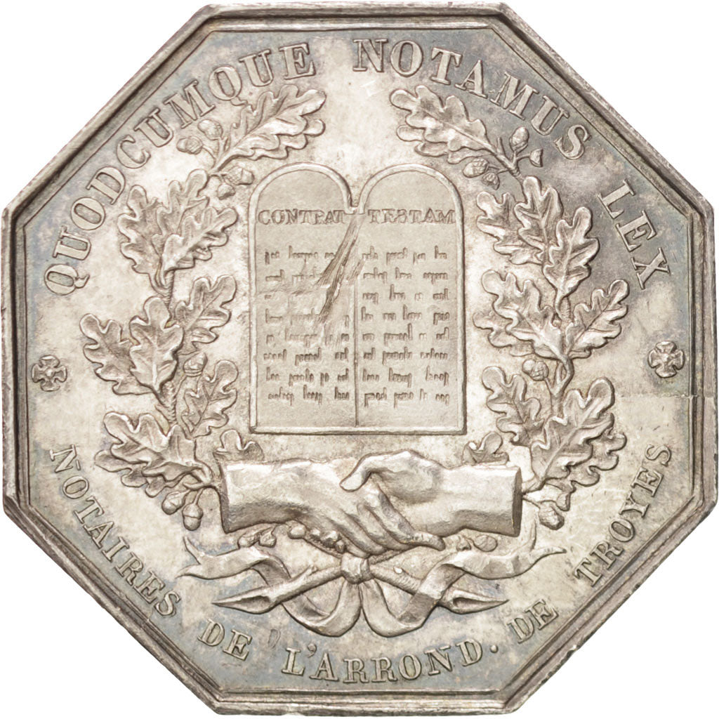 Francia, Token, Notary, Barre, SPL-, Argento, Lerouge:413