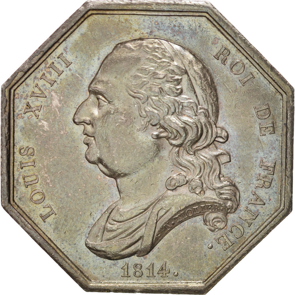 Francja, Token, Notariusz, Tiolier, AU(55-58), Srebro, Lerouge:57