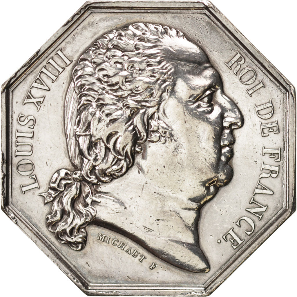 France, Notary, Token, AU(50-53), Silver, 32, Lerouge #316, 16.80