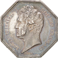 France, Notary, Token, AU(50-53), Barre, Silver, 5, 15.00