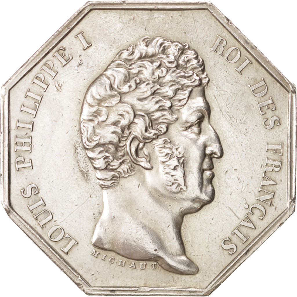 France, Token, Notary, AU(50-53), Silver, Lerouge:319