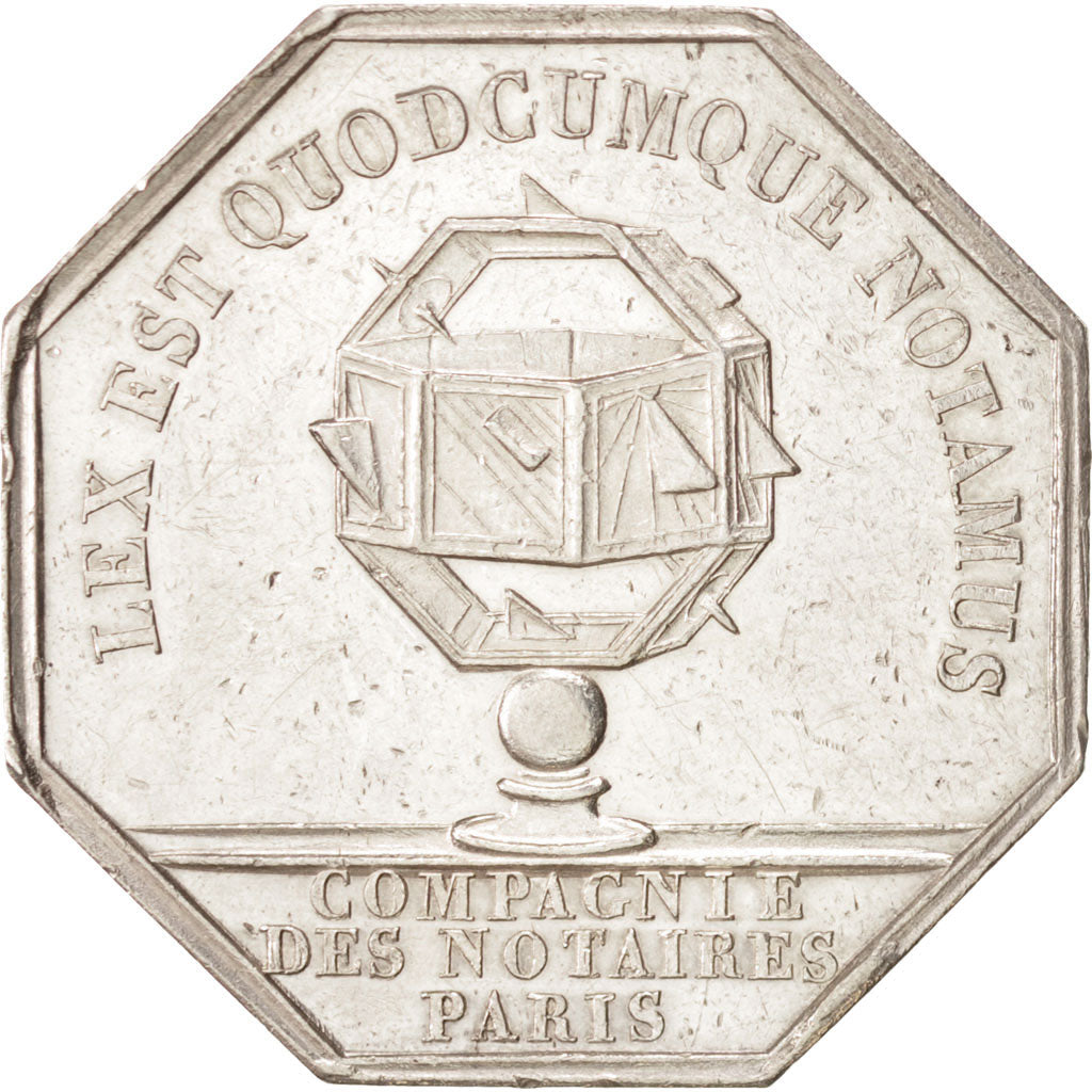 France, Token, Notary, AU(50-53), Silver, Lerouge:319