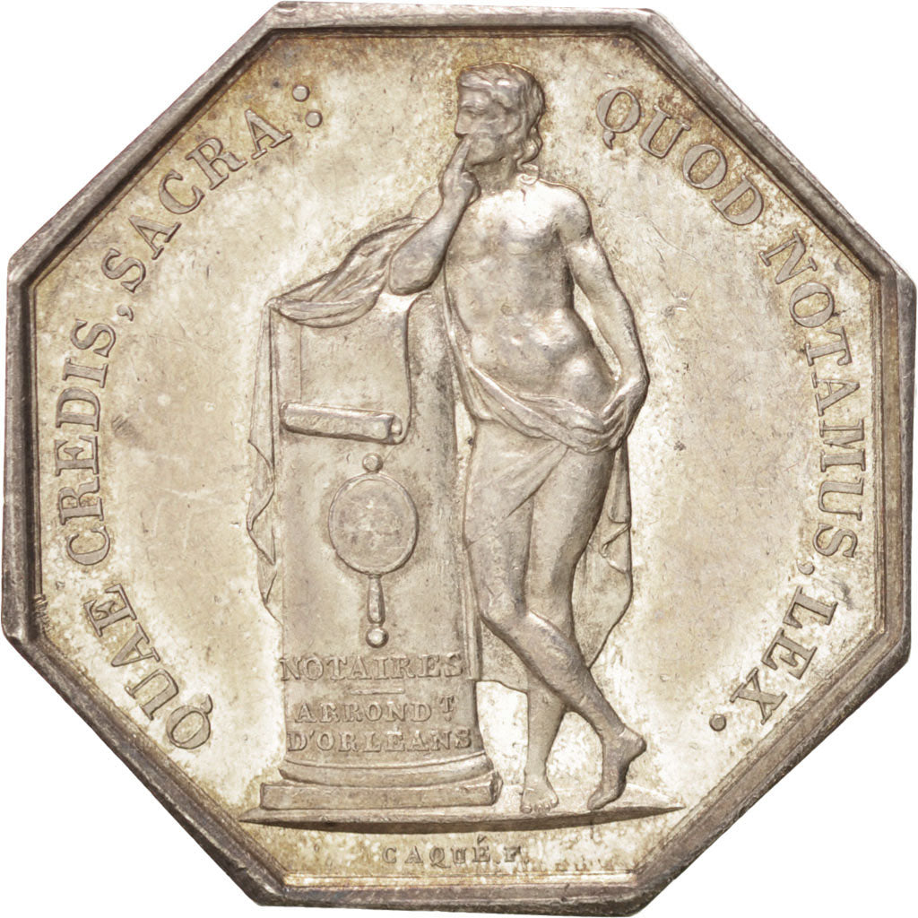 Francia, Medal, Notary, Caqué, EBC, Plata, Lerouge:243