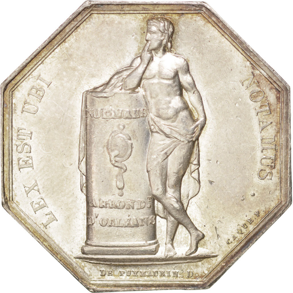 Frankreich, Token, Notary, Caqué, VZ, Silber, Lerouge:243