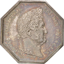 France, Notary, Token, MS(60-62), Silver, 5, 13.50