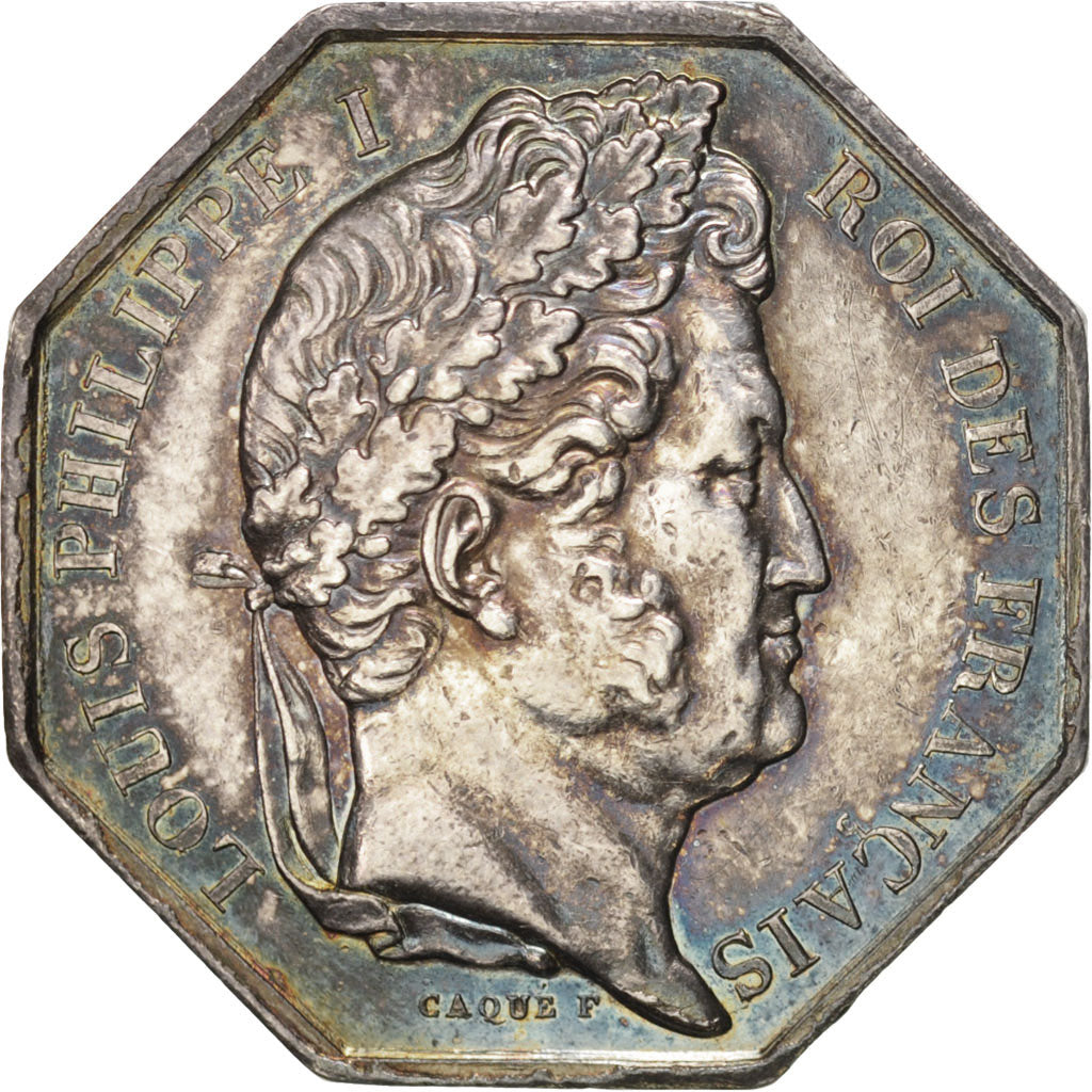 Frankrijk, Token, Notary, Caqué, ZF+, Zilver