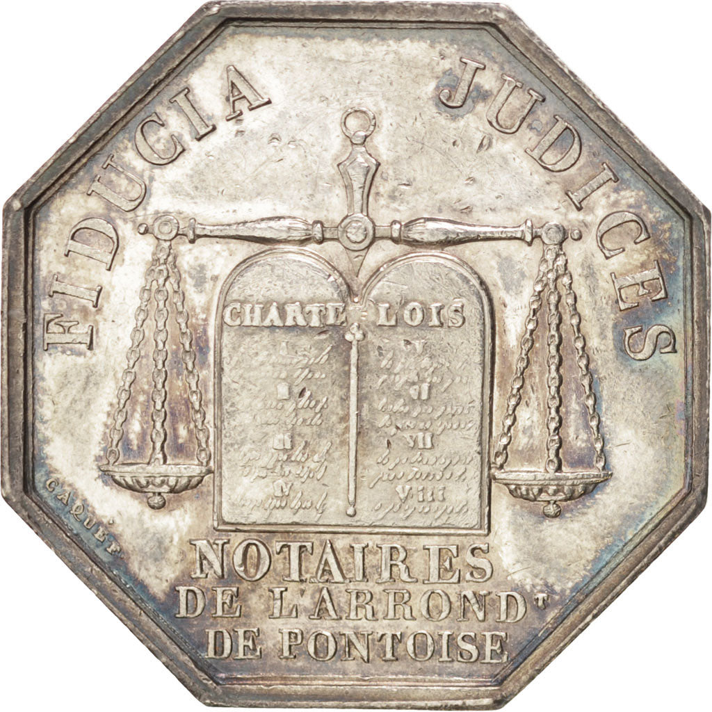 Francia, Token, Notary, Caqué, BB+, Argento, Lerouge:336