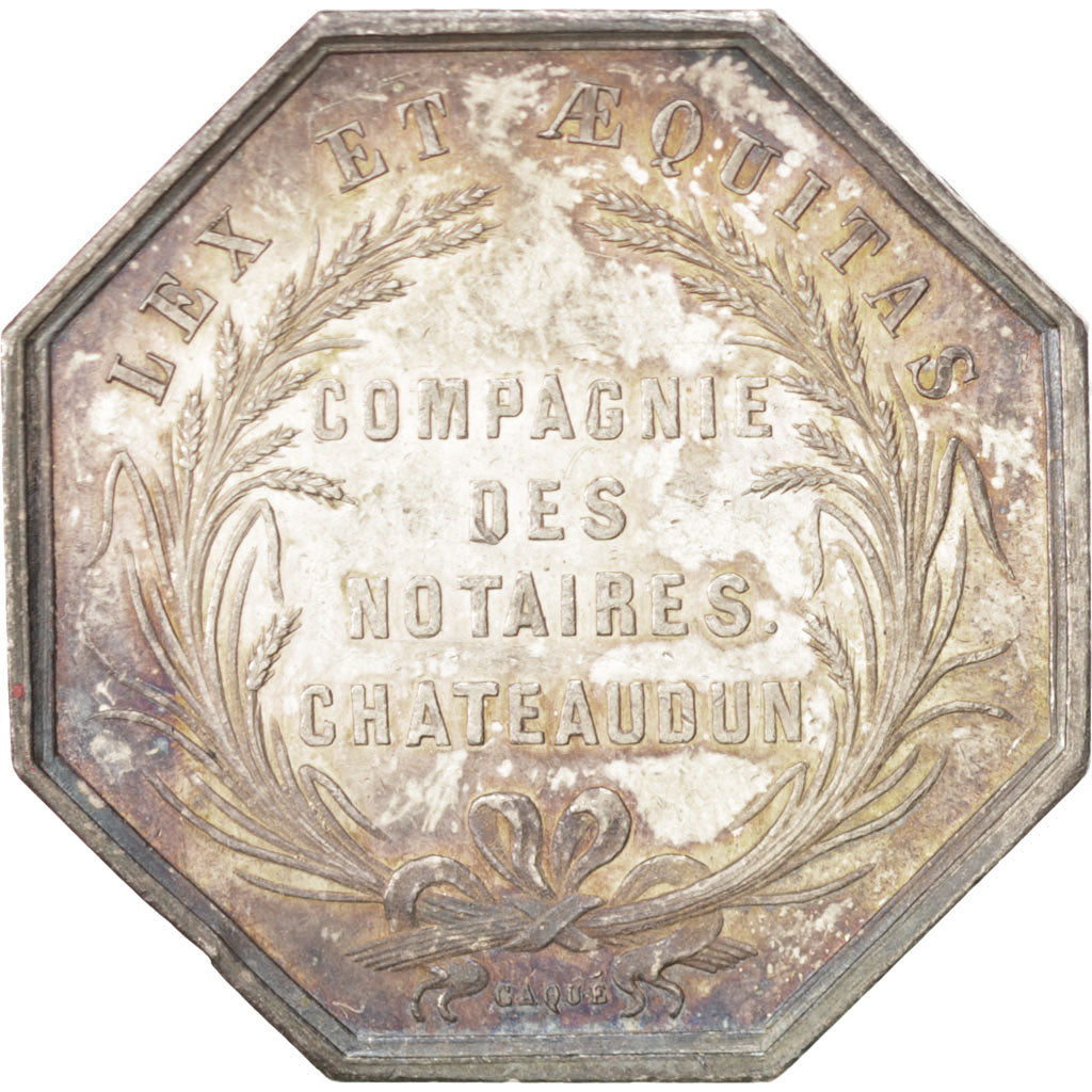 Frankreich, Token, Notary, VZ, Silber, Lerouge:79