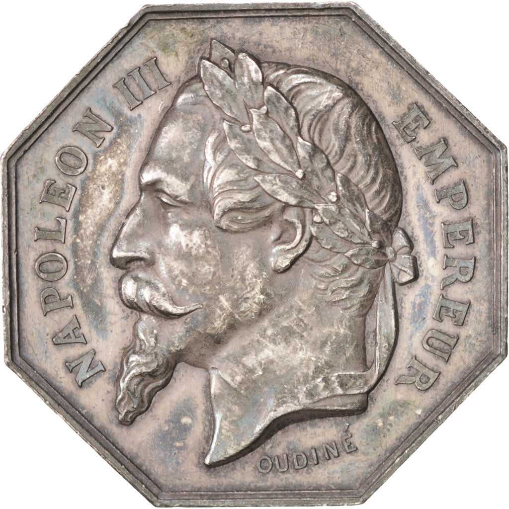 France, Notary, Token, AU(55-58), Oudiné, Silver, 5, 13.60