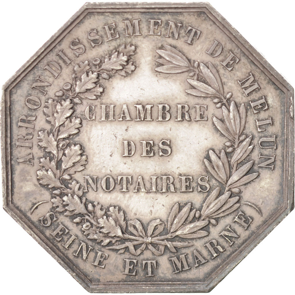 France, Notary, Token, AU(55-58), Oudiné, Silver, 5, 13.60