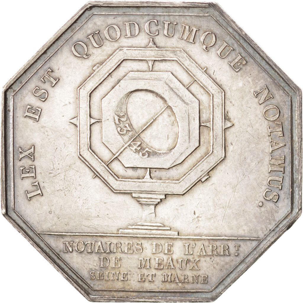 Francia, Token, Notary, Caqué, EBC+, Plata, Lerouge:191