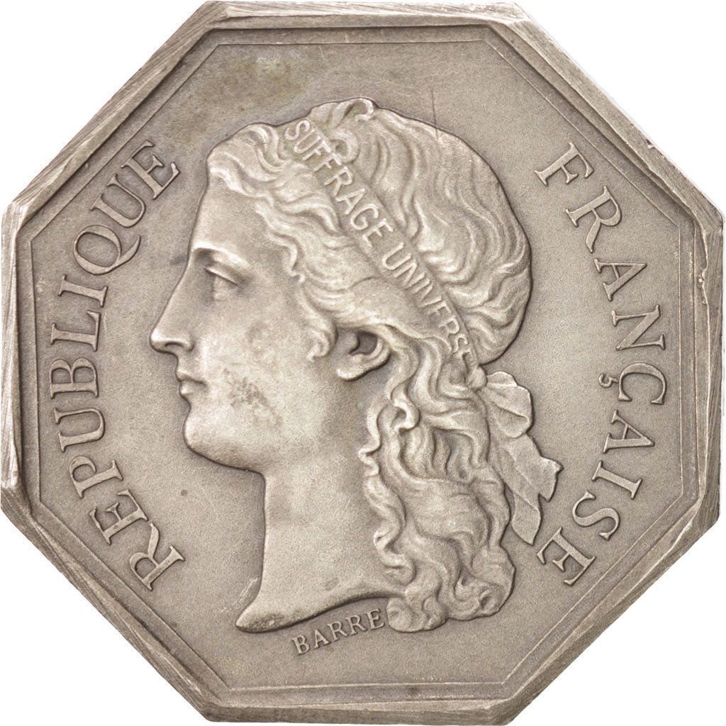 Frankreich, Token, Notary, Barre, SS+, Silber, Lerouge:480