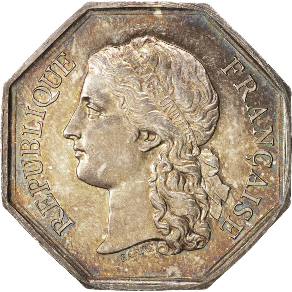 France, Token, Notary, Barre, AU(55-58), Silver