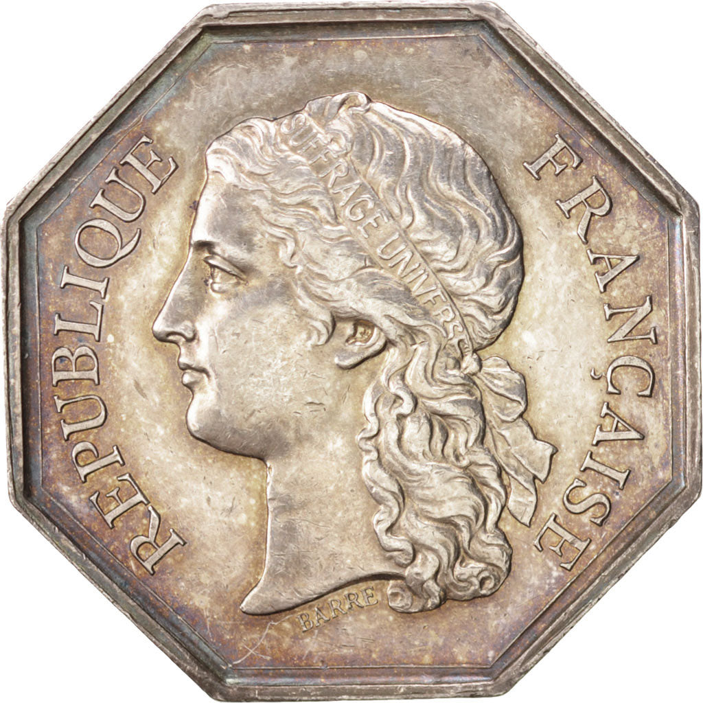 Frankreich, Token, Notary, Barre, SS+, Silber, Lerouge:434