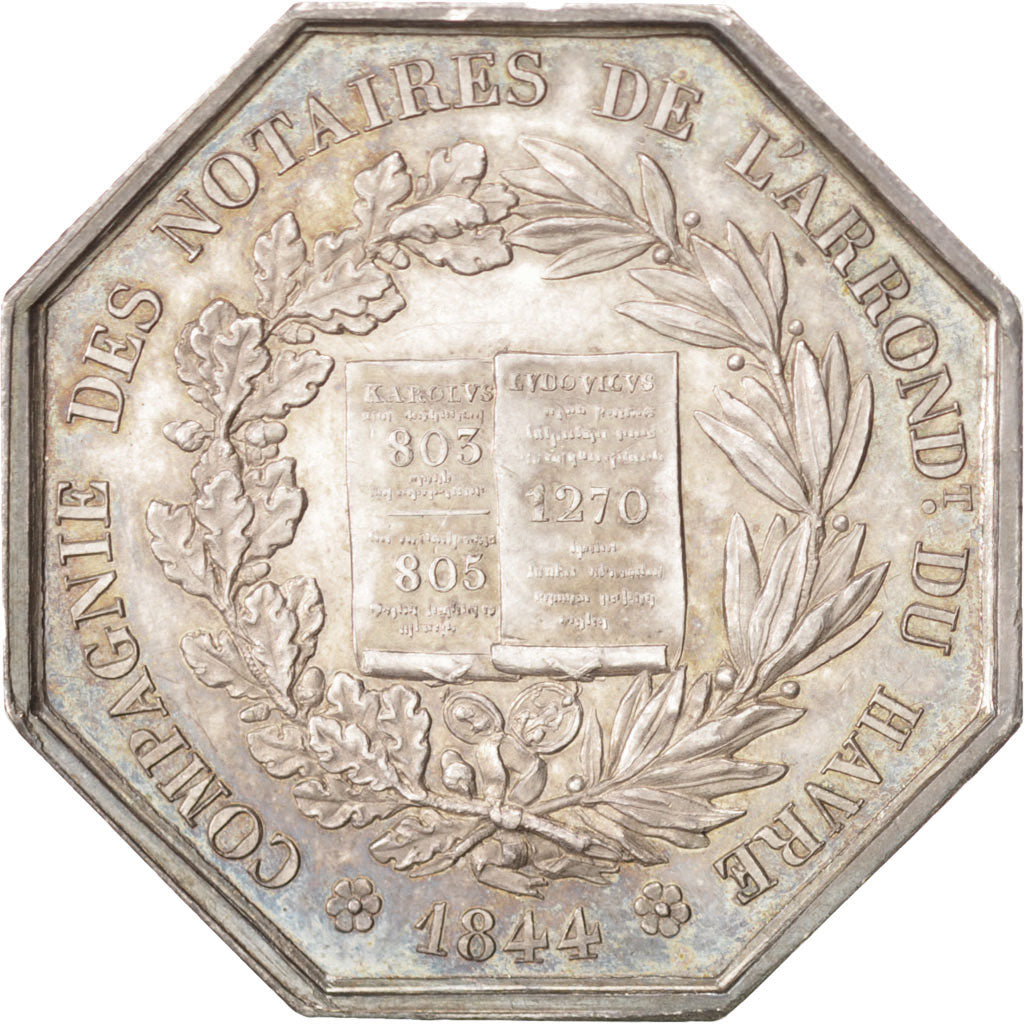 Francia, Token, Notary, SPL-, Argento, Lerouge:146