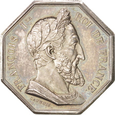France, Token, Notary, Caunois, MS(60-62), Silver, Lerouge:440a