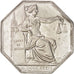 France, Notary, Token, AU(50-53), Barre, Silver, 31, Lerouge #77, 14.50