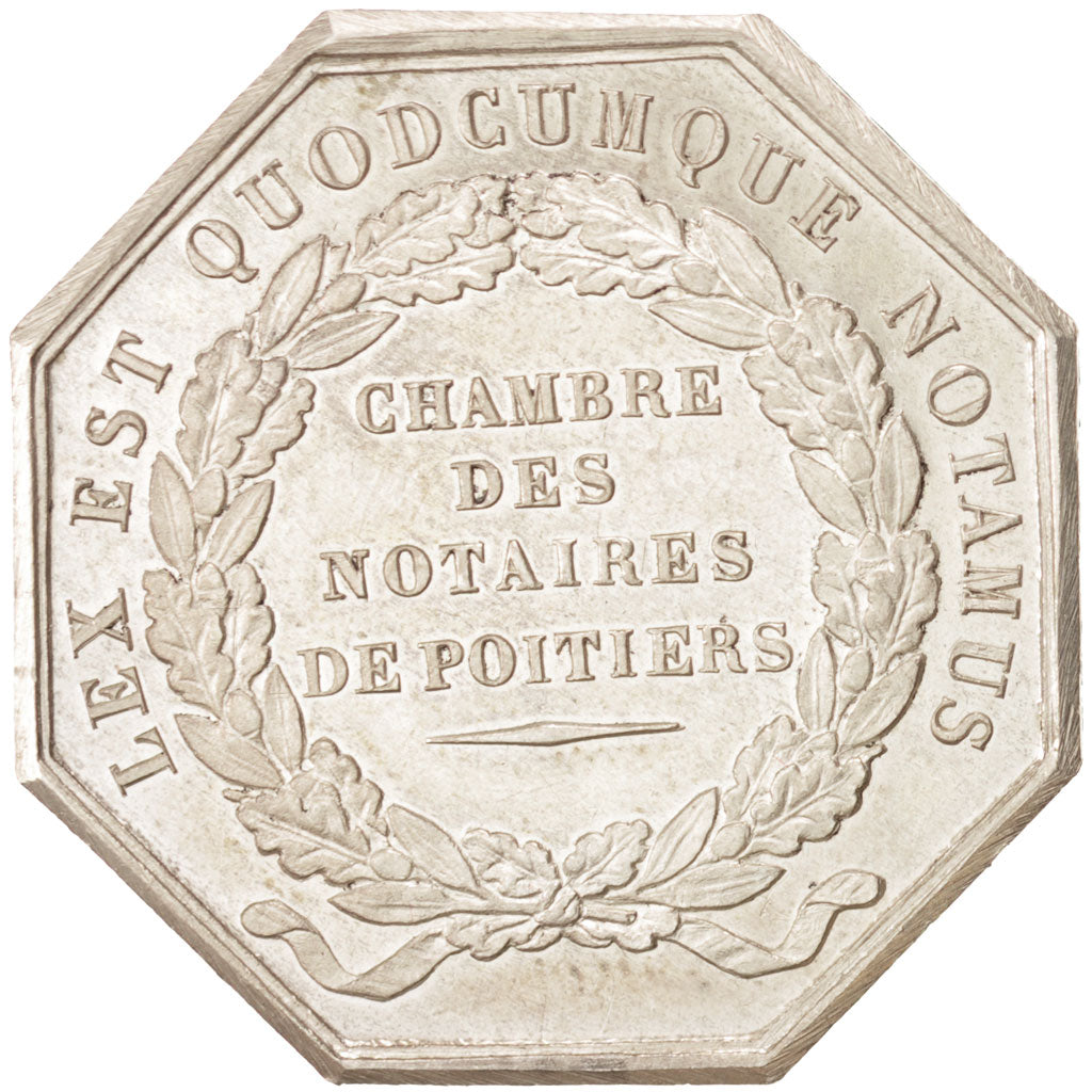 France, Token, Notary, Borrel, AU(55-58), Silver, Lerouge:331.