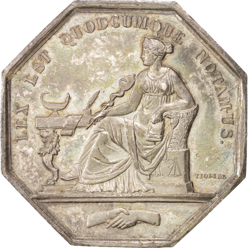 Frankreich, Token, Notary, Tiolier, VZ, Silber, Lerouge:59