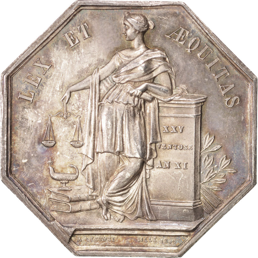 Frankreich, Token, Notary, VZ+, Silber, Lerouge:161