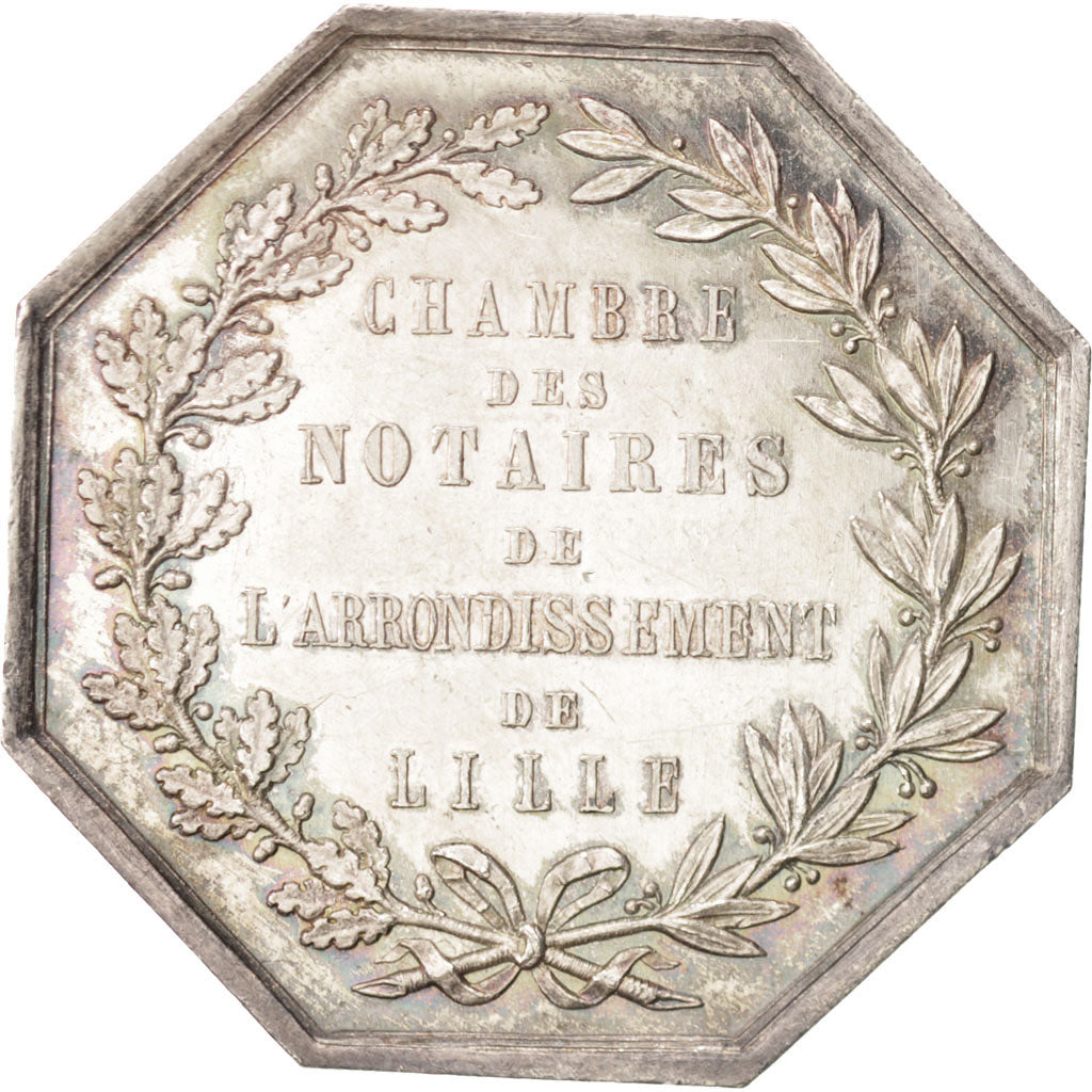 Frankreich, Token, Notary, VZ+, Silber, Lerouge:161