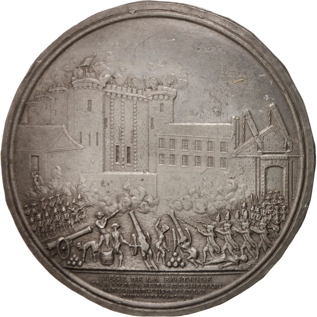 Francia, Medal, End of Monarchy, BB+, Stagno, 65