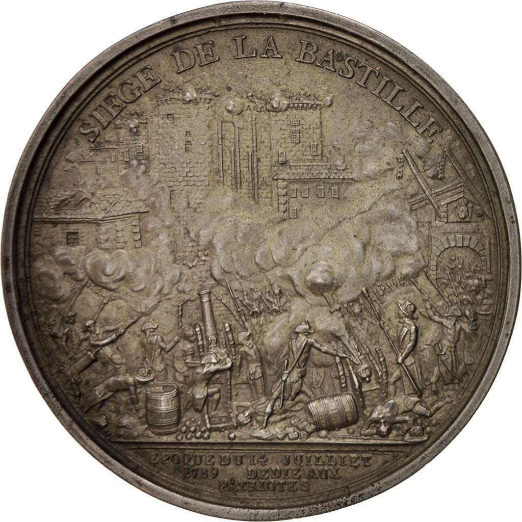 FRANCE, End of Monarchy, Medal, AU(50-53), Tin, 79, 86.00