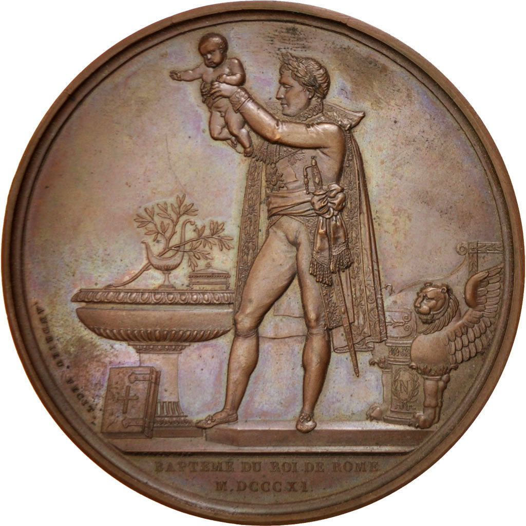 FRANCE, First French Empire, Medal, AU(50-53), Andrieu, Bronze, 68, 94.00