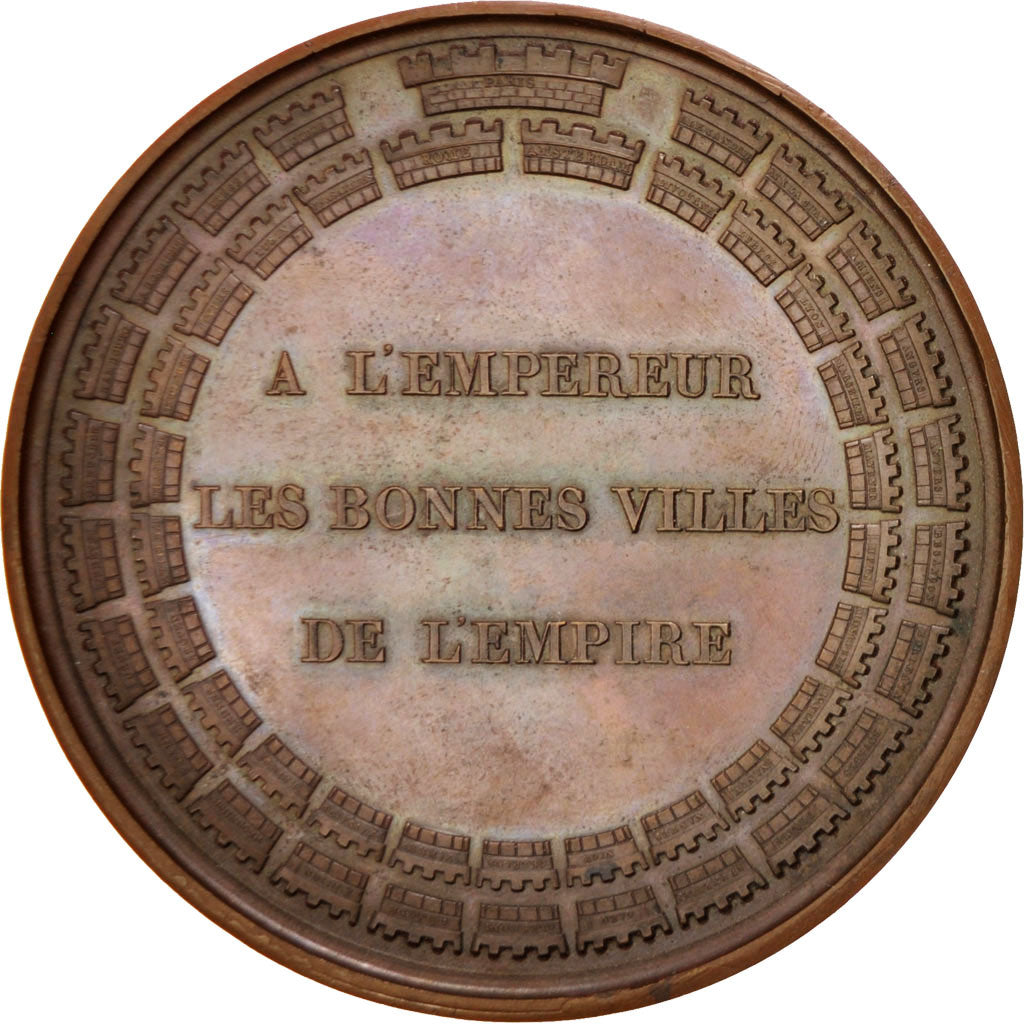FRANCE, First French Empire, Medal, AU(50-53), Andrieu, Bronze, 68, 94.00