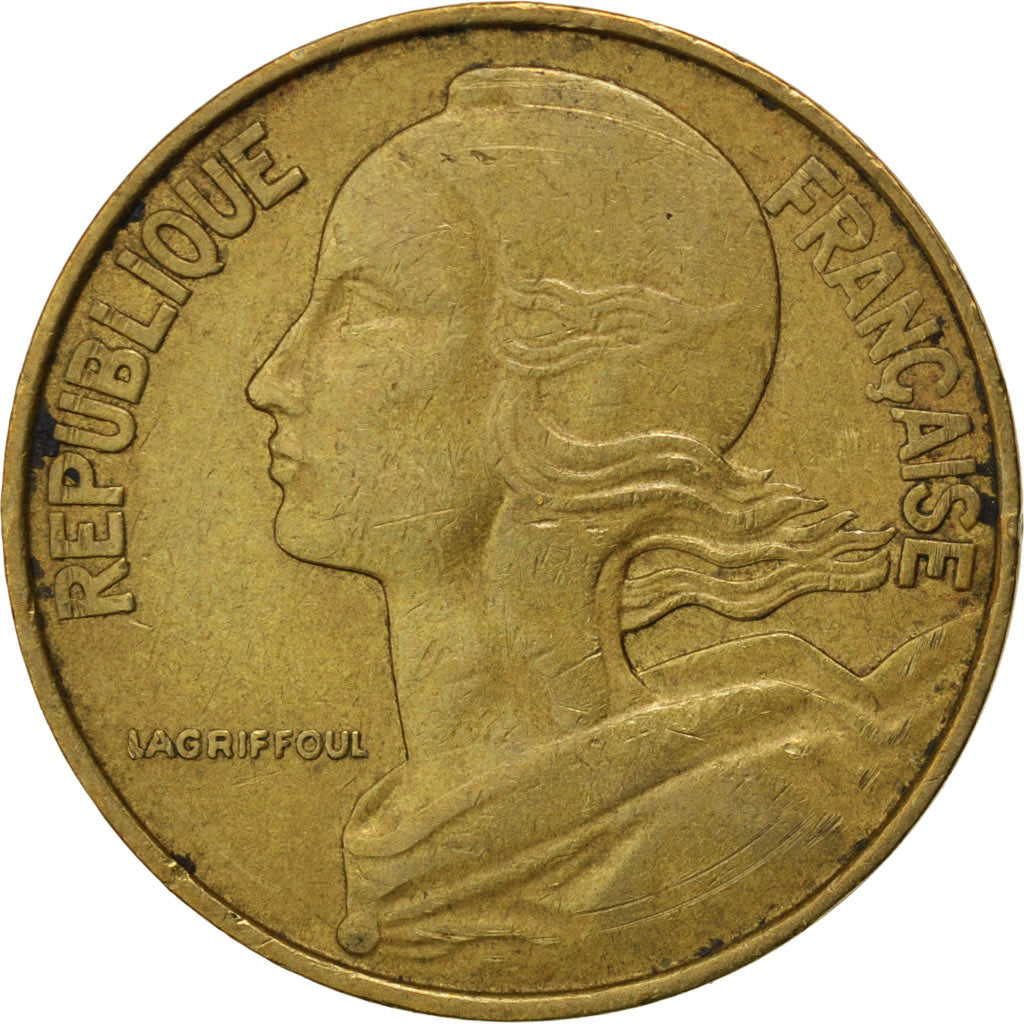 FRANCE, Marianne, 20 Centimes, 1963, Paris, KM #930, EF(40-45),...