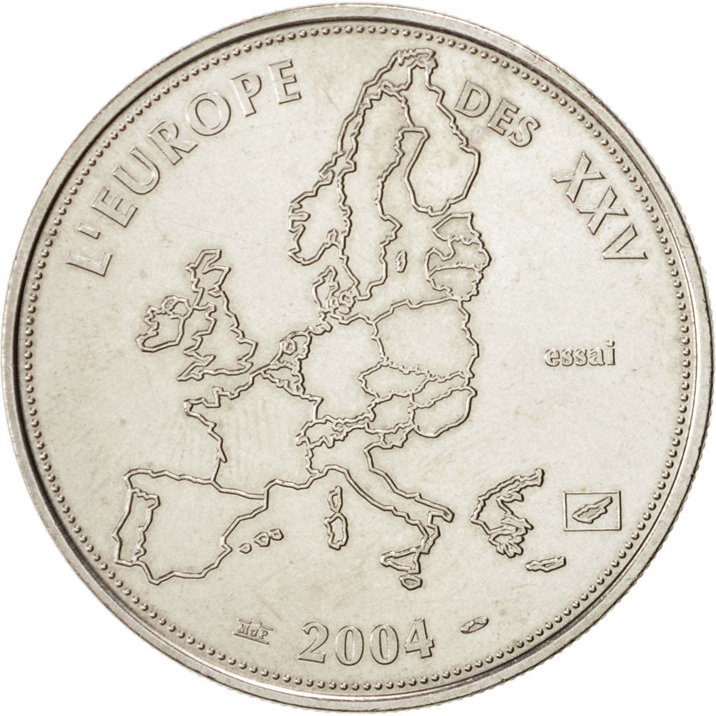 Francia, Medal, The Fifth Republic, Politics, Society, War, FDC, Níquel