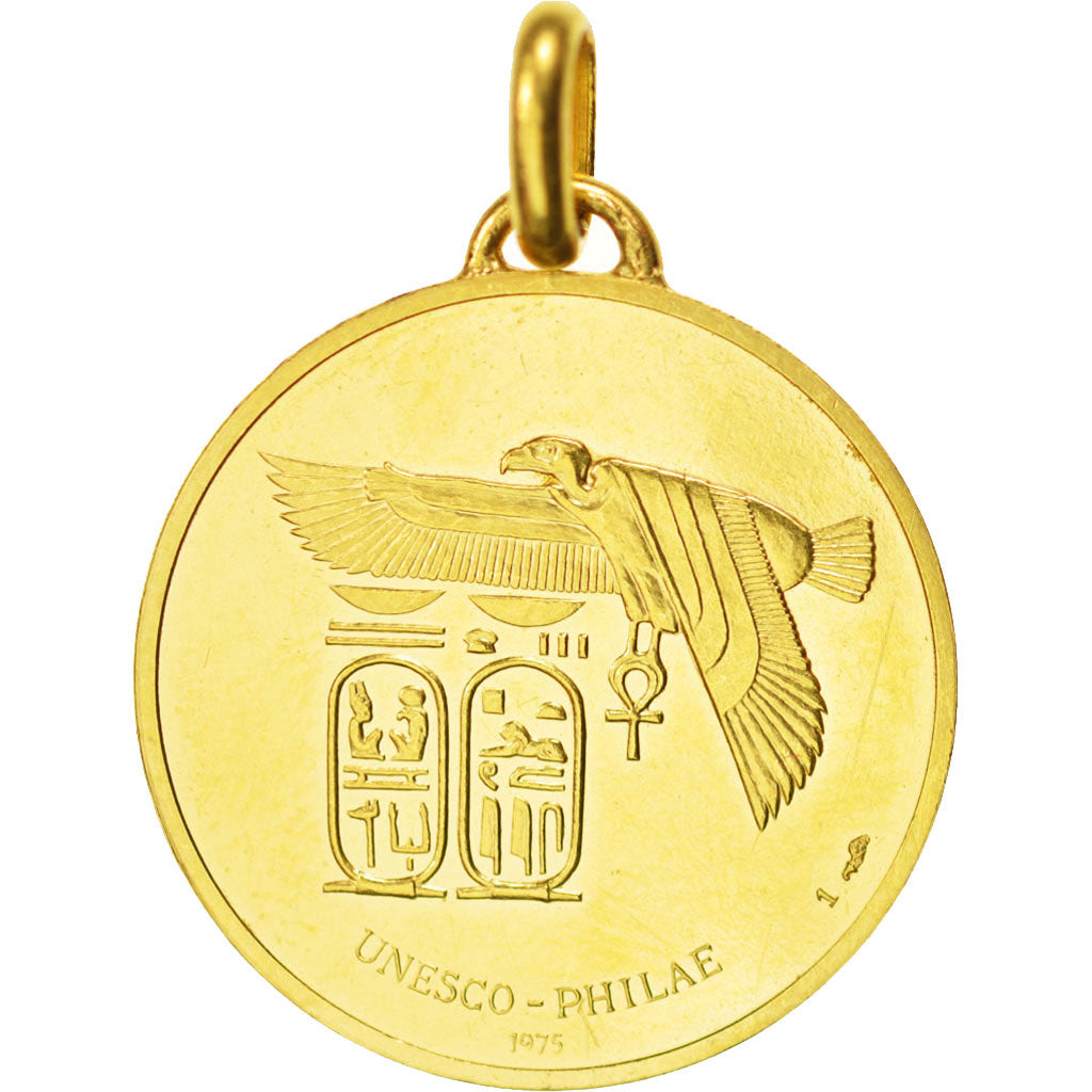 FRANCE, History, French Fifth Republic, Medal, 1975, MS(60-62), Leognany, Gold,.