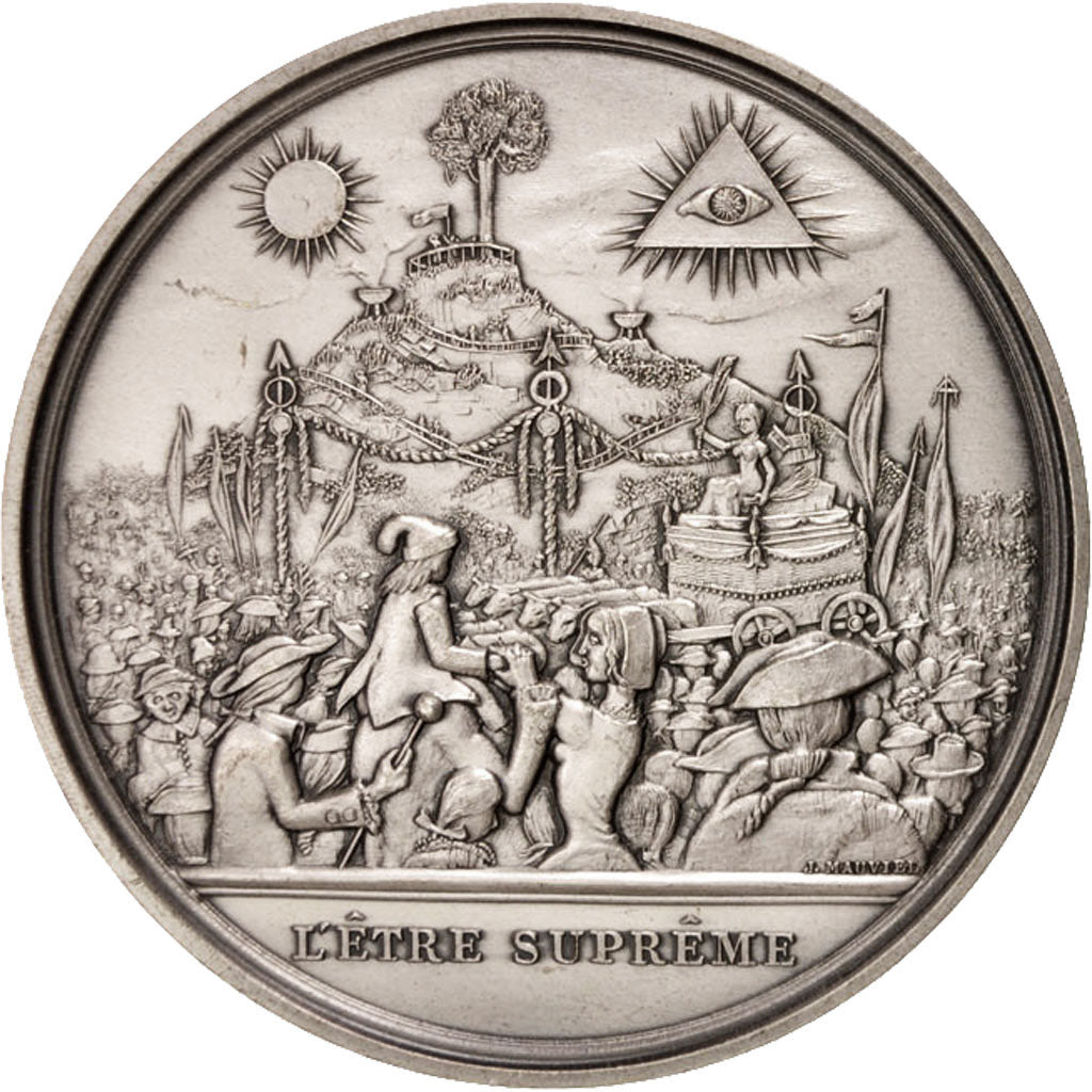 Francja, Medal, Piąta Republika Francuska, Historia, Mauviel, AU(55-58), Bronze