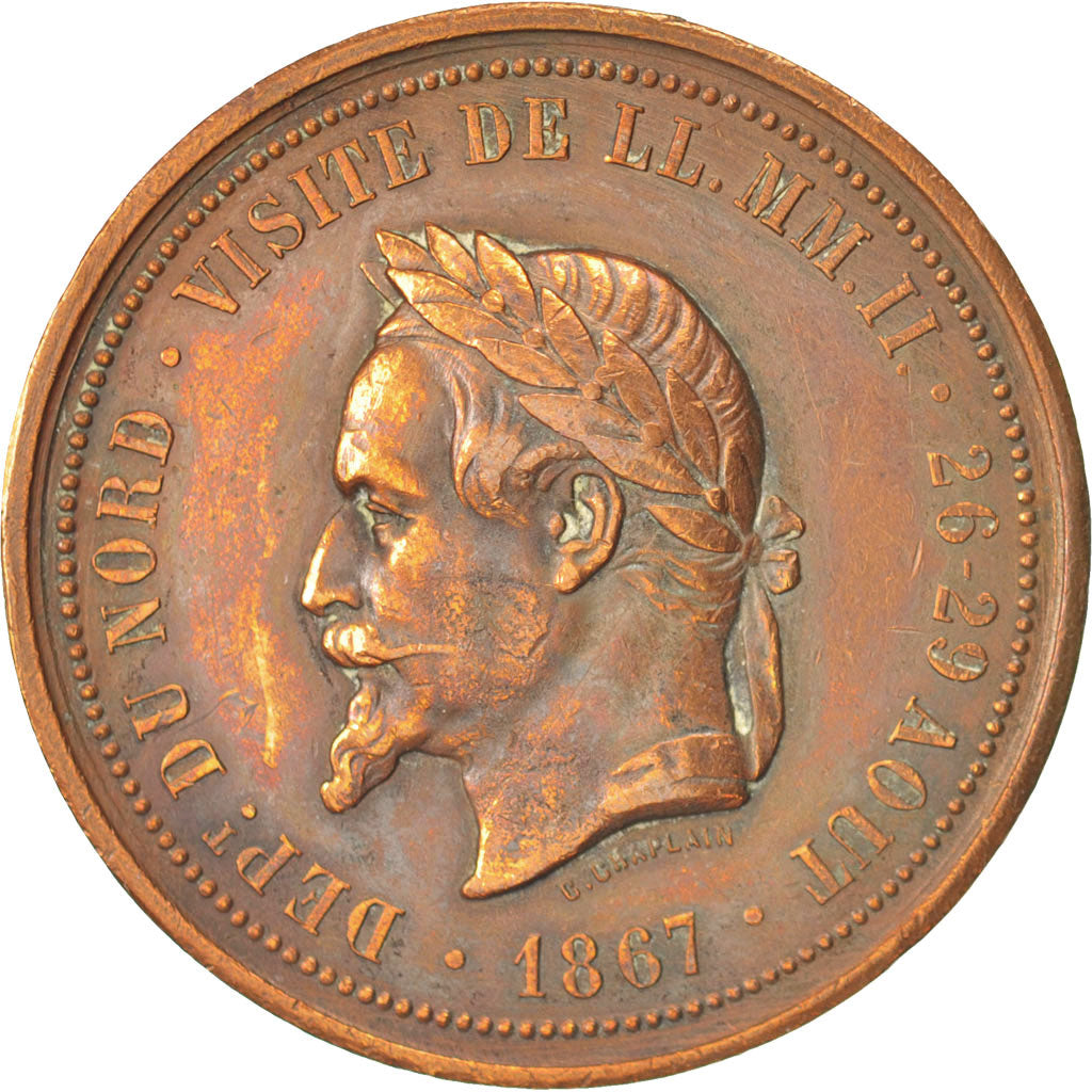 Francia, Medal, Second French Empire, Business & industry, Borrel, MB+, Rame
