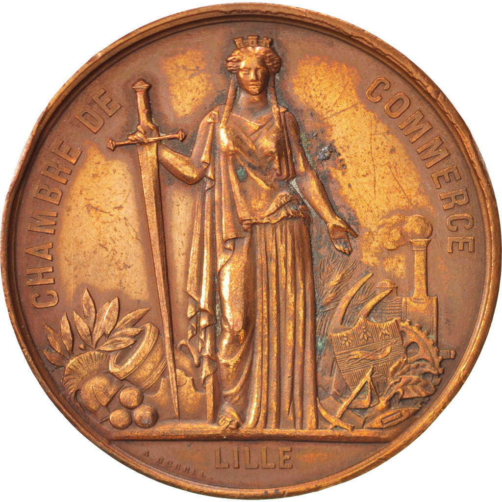 France, Medal, Second French Empire, Business & industry, Borrel, TTB, Cuivre