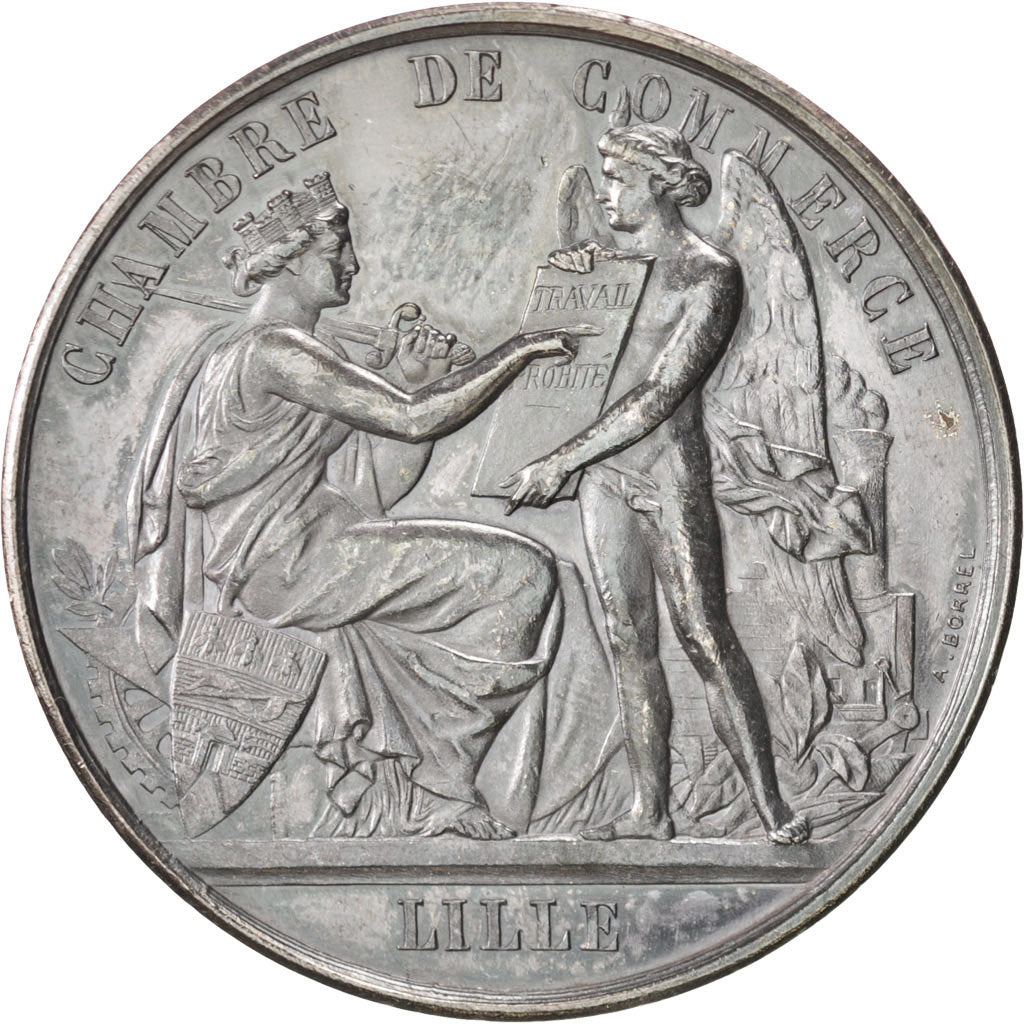 France, Medal, French Third Republic, Business & industry, SUP, Argent