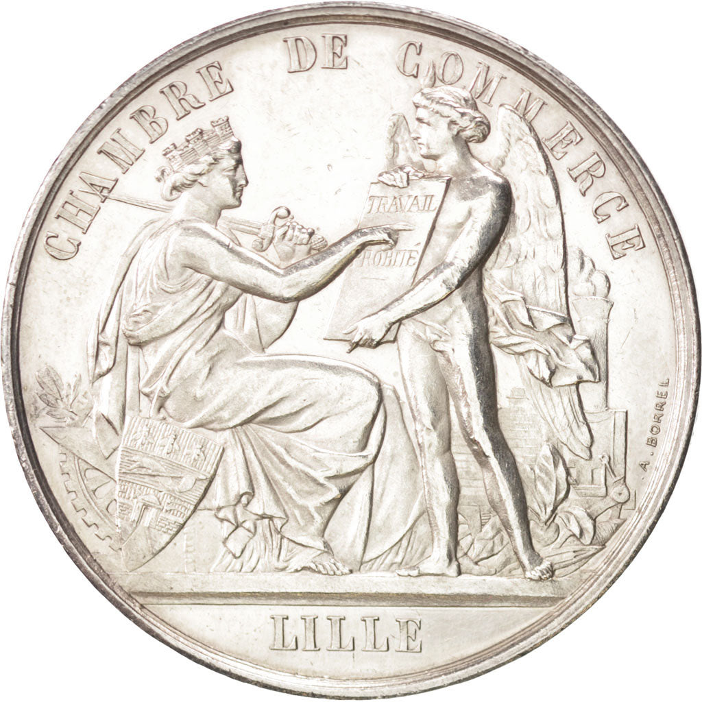 France, Medal, French Third Republic, Business & industry, SUP, Argent