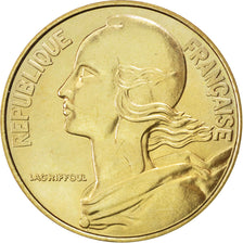 Moneta, Francja, Marianne, 20 Centimes, 1989, MS(63), Aluminium-Brąz, KM:930