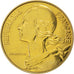 FRANCE, Marianne, 20 Centimes, 1990, Paris, KM #930, MS(63), Aluminum-Bronze,...