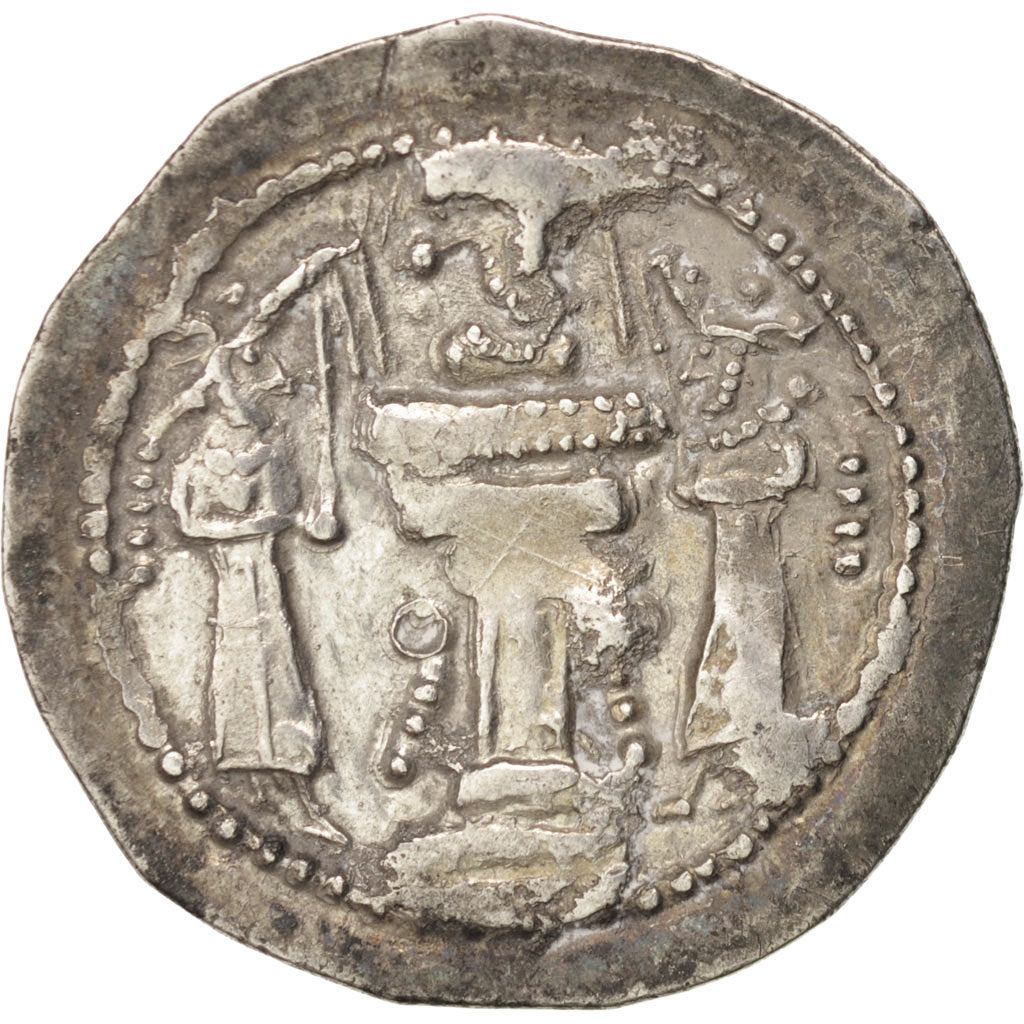 Moneta, Królowie sasadzyńscy, Vahram IV (388-399), Drachm, AU(50-53), Srebro