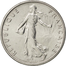 FRANCE, Semeuse, 1/2 Franc, 1966, Paris, KM #931.1, MS(63), Nickel, 19.5,...